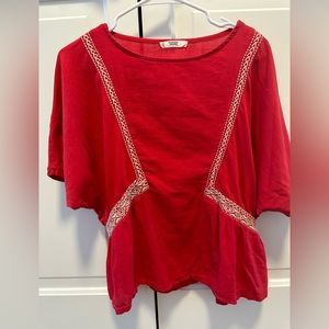 Mango embroidered top